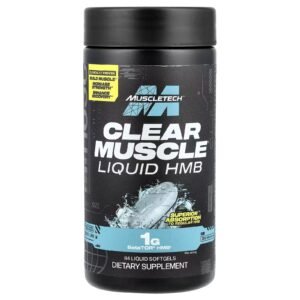 hmb líquido clear muscle, 84 cápsulas softgel líquidas muscletech