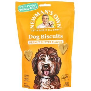 biscoitos para cães, cães para todos os tamanho, manteiga de amendoim, 284 g (10 oz) newman's own organics