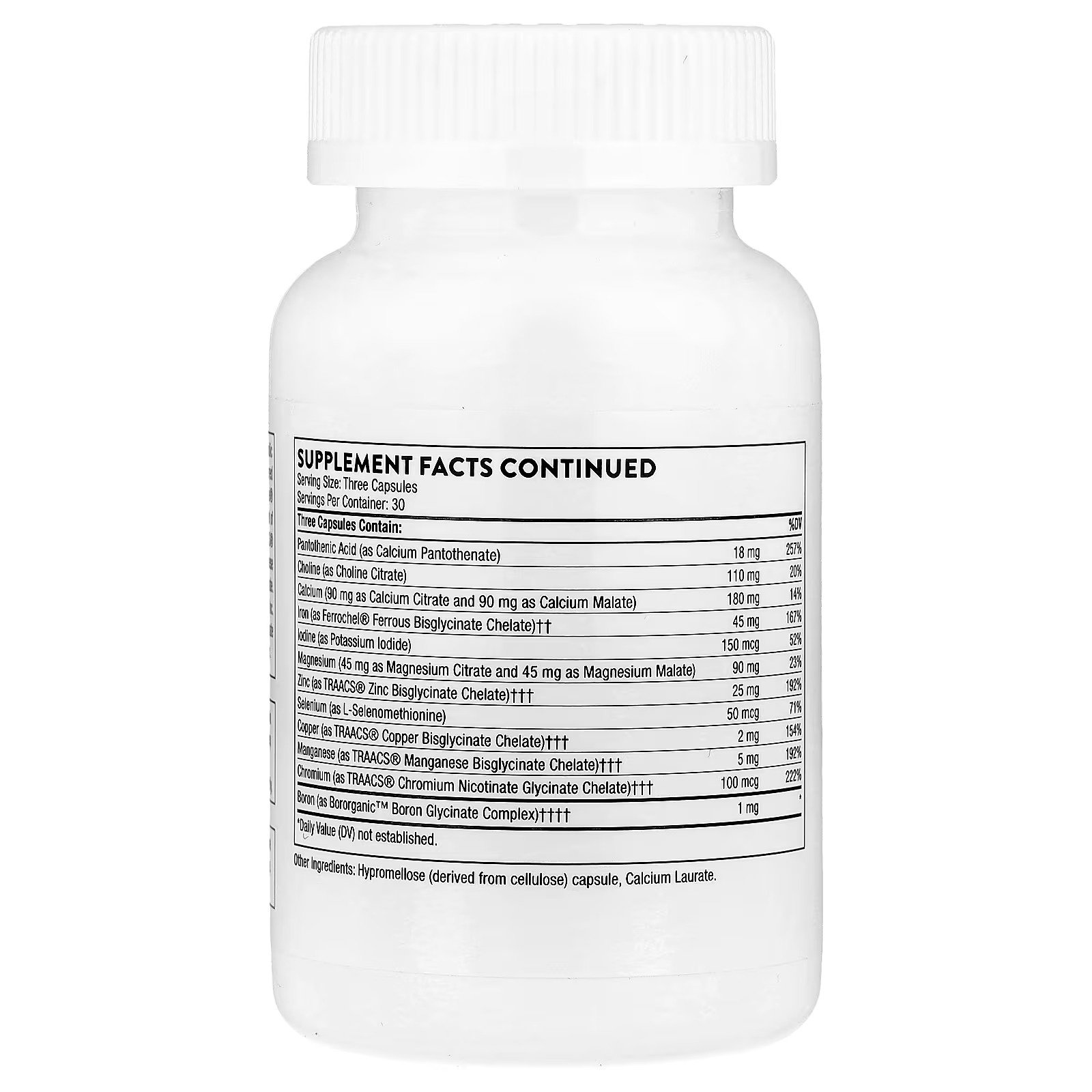 prenatal básico, 90 cápsulas thorne prenatal básico, 90 cápsulas thorne